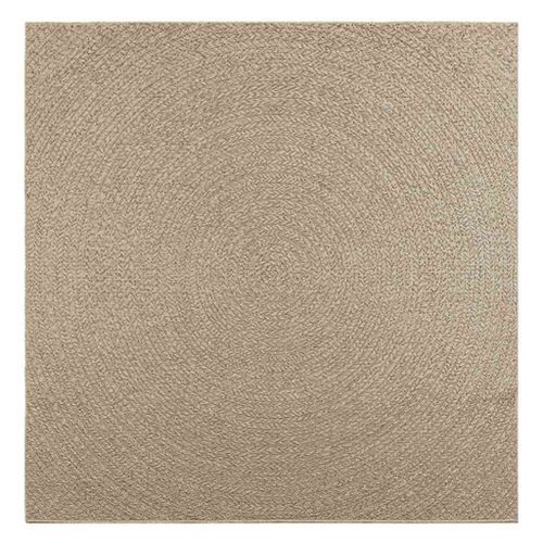 Tapis ZIZUR beige 200x200 cm aspect de jute intérieur extérieur - Photo n°2; ?>