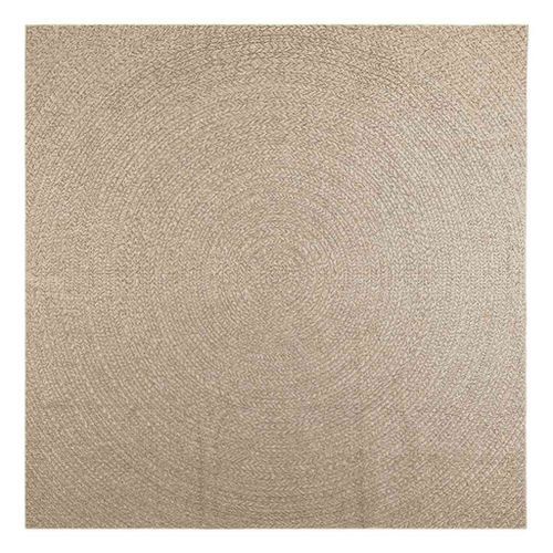 Tapis ZIZUR beige 240x240 cm aspect de jute intérieur extérieur - Photo n°2; ?>