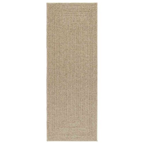 Tapis ZIZUR beige 80x200 cm aspect de jute intérieur extérieur - Photo n°2; ?>