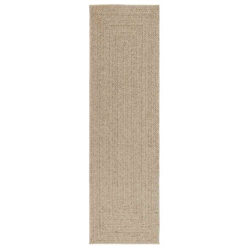 Tapis ZIZUR beige 80x250 cm aspect de jute intérieur extérieur - Photo n°2; ?>