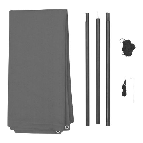 Tarp D'ombrage Avec Poteaux HDPE Carré 3 X 3 M Anthracite 13 Tarp d'ombrage avec poteaux HDPE Carré 3 x 3 m Anthracite - Photo n°3; ?>