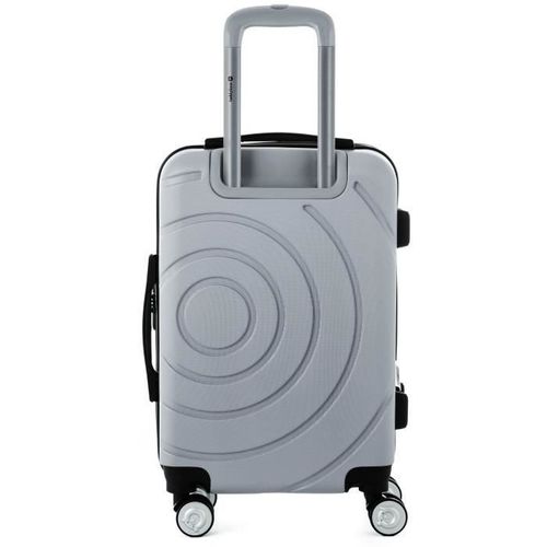 TEDDY BEAR Ensemble de 2 valises rigides: Cabine et Maxi 55/75cm ARGENT - Photo n°3; ?>