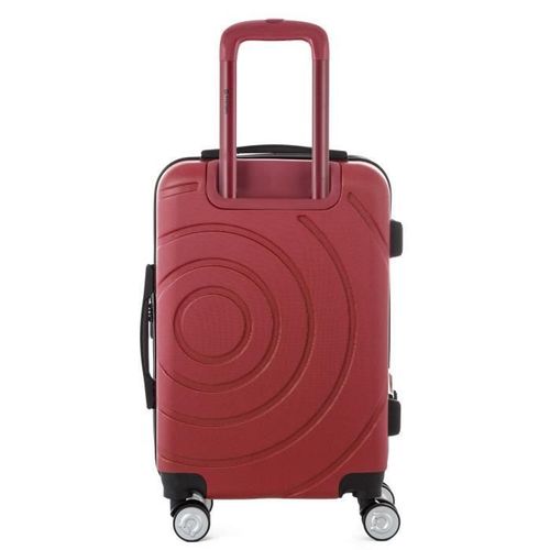 TEDDY BEAR Lot de 2 Valises Trolley Rigide ABS - 8 Roues - 50-70 cm - Rouge - Photo n°3; ?>