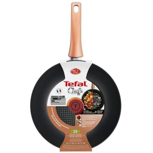 TEFAL G1170302 Poele 22 cm CHEF - Tout feux sauf induction - Made in France - Cuivre - Photo n°3; ?>