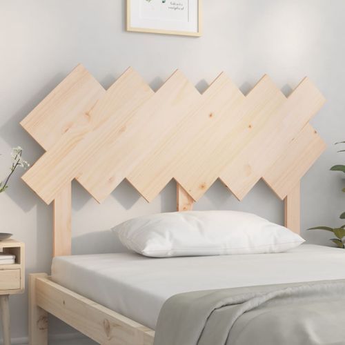 Tête de lit 122,5x3x80,5 cm Bois massif de pin - Photo n°3; ?>