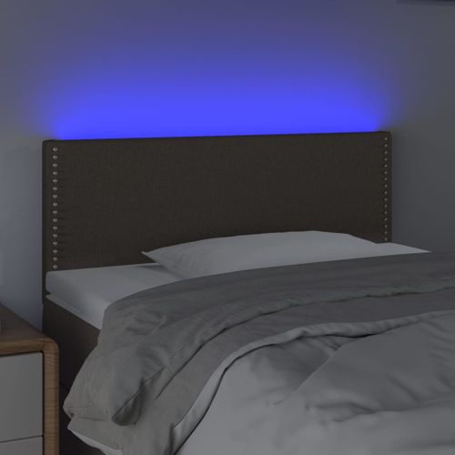 Tête de lit à LED Taupe 100x5x78/88 cm Tissu - Photo n°3; ?>