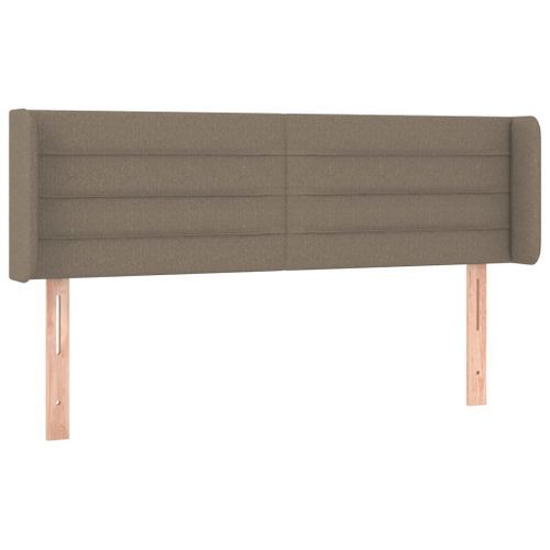 Tête de lit à LED Taupe 147x16x78/88 cm Tissu - Photo n°3; ?>