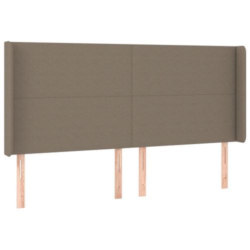 Tête de lit à LED Taupe 163x16x118/128 cm Tissu - Photo n°3; ?>