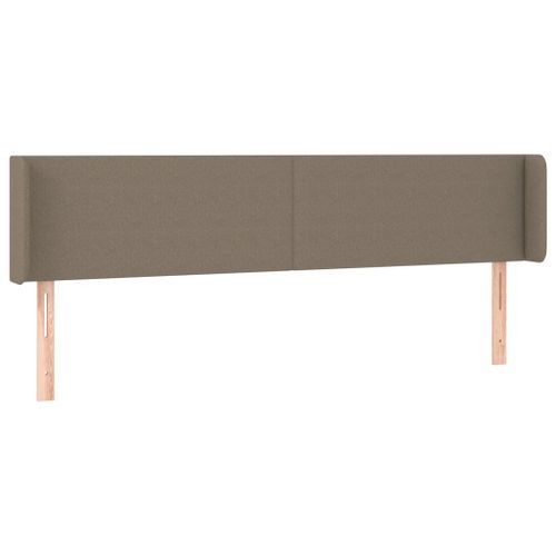 Tête de lit à LED Taupe 163x16x78/88 cm Tissu - Photo n°3; ?>