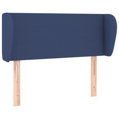 Tête de lit avec oreilles Bleu 103x23x78/88 cm Tissu - Photo n°2; ?>