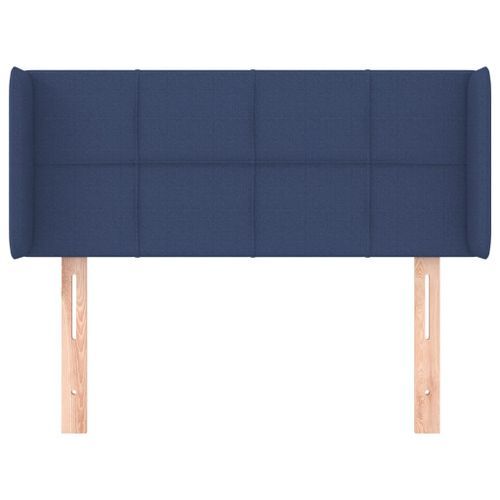 Tête de lit avec oreilles Bleu 83x16x78/88 cm Tissu - Photo n°3; ?>