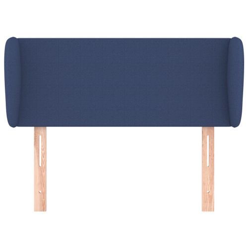 Tête de lit avec oreilles Bleu 83x23x78/88 cm Tissu - Photo n°3; ?>