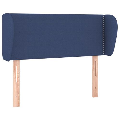 Tête de lit avec oreilles Bleu 83x23x78/88 cm Tissu - Photo n°2; ?>