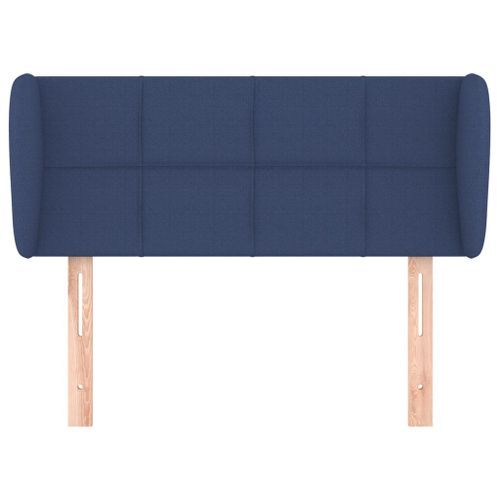 Tête de lit avec oreilles Bleu 83x23x78/88 cm Tissu - Photo n°3; ?>