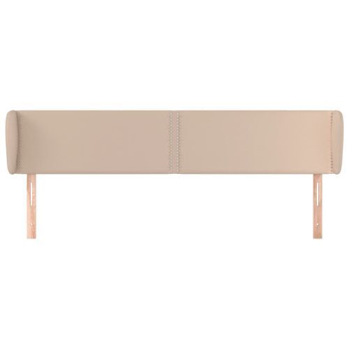 Tête de lit avec oreilles Cappuccino 163x23x78/88 cm Similicuir - Photo n°3; ?>