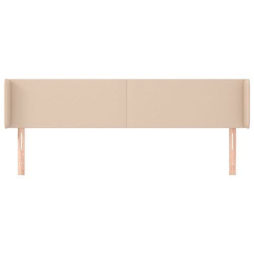 Tête de lit avec oreilles Cappuccino 183x16x78/88 cm Similicuir - Photo n°3; ?>