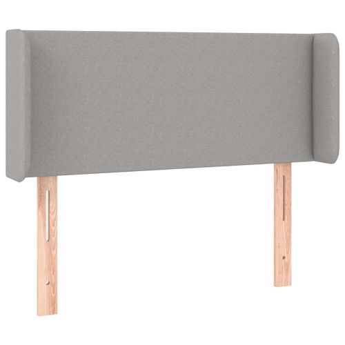 Tête de lit avec oreilles Gris clair 83x16x78/88 cm Tissu - Photo n°2; ?>