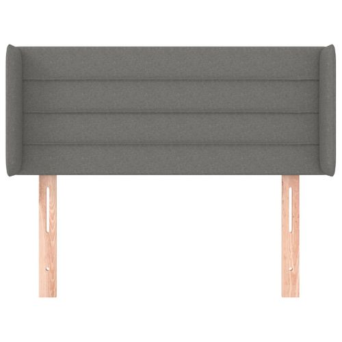 Tête De Lit Avec Oreilles Gris Foncé 83x16x78/88 Cm Tissu 19 Tête de lit avec oreilles Gris foncé 83x16x78/88 cm Tissu - Photo n°3; ?>
