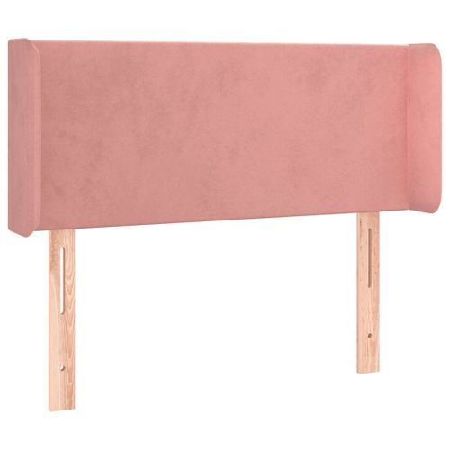 Tête de lit avec oreilles Rose 83x16x78/88 cm Velours - Photo n°2; ?>