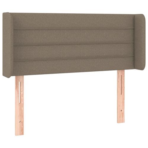 Tête de lit avec oreilles Taupe 103x16x78/88 cm Tissu - Photo n°2; ?>