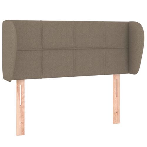 Tête de lit avec oreilles Taupe 103x23x78/88 cm Tissu - Photo n°2; ?>