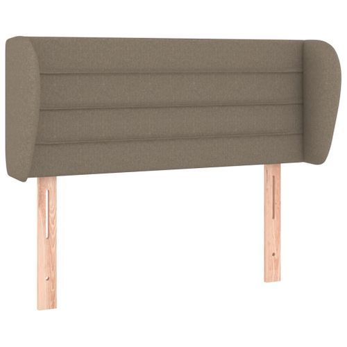 Tête de lit avec oreilles Taupe 103x23x78/88 cm Tissu - Photo n°2; ?>