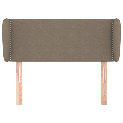 Tête de lit avec oreilles Taupe 83x23x78/88 cm Tissu - Photo n°3; ?>