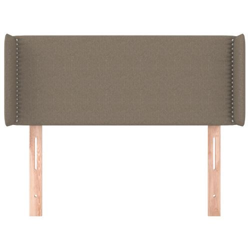 Tête de lit avec oreilles Taupe 93x16x78/88 cm Tissu - Photo n°3; ?>