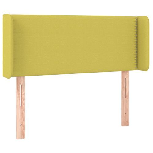 Tête de lit avec oreilles Vert 103x16x78/88 cm Tissu - Photo n°2; ?>