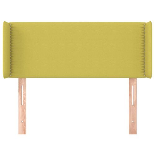 Tête de lit avec oreilles Vert 103x16x78/88 cm Tissu - Photo n°3; ?>