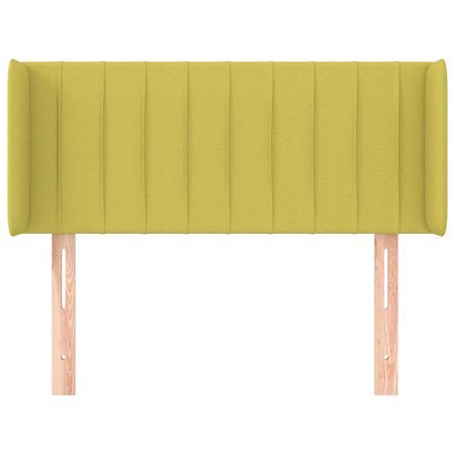 Tête de lit avec oreilles Vert 103x16x78/88 cm Tissu - Photo n°3; ?>