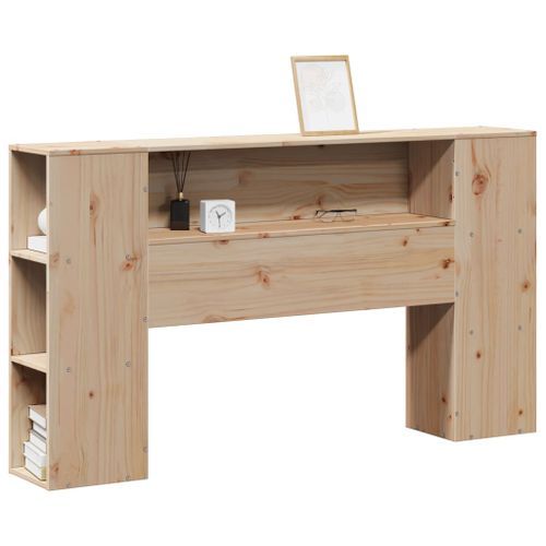 Tête de lit avec rangement 120 cm bois massif de pin - Photo n°2; ?>