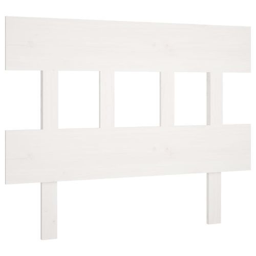 Tête de lit Blanc 103,5x3x81 cm Bois massif de pin - Photo n°2; ?>