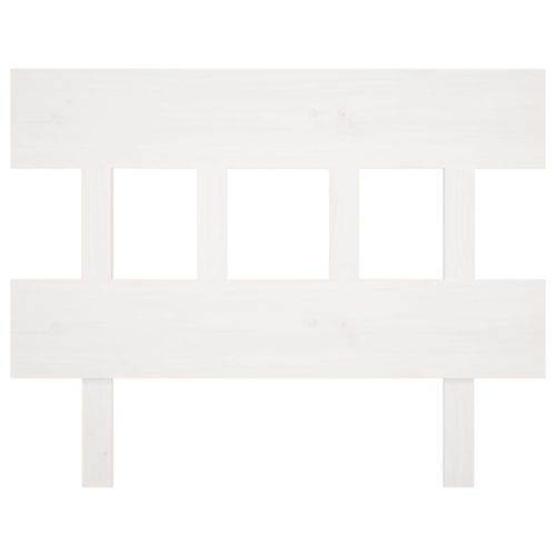 Tête de lit Blanc 103,5x3x81 cm Bois massif de pin - Photo n°3; ?>