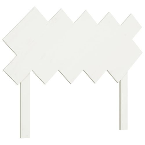 Tête de lit Blanc 104x3x80,5 cm Bois massif de pin - Photo n°2; ?>