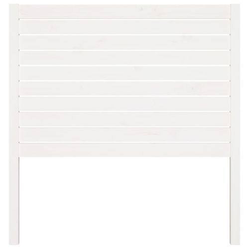 Tête de lit Blanc 106x4x100 cm Bois massif de pin - Photo n°3; ?>