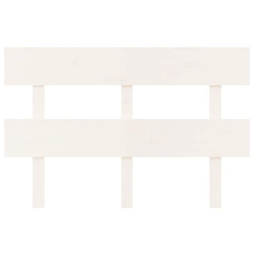 Tête de lit Blanc 124x3x81 cm Bois massif de pin - Photo n°3; ?>