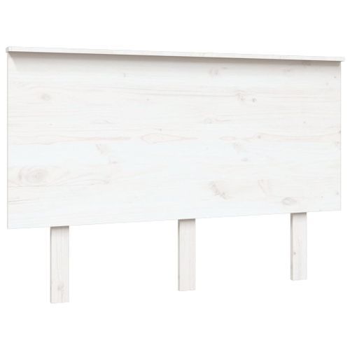 Tête de lit Blanc 124x6x82,5 cm Bois massif de pin - Photo n°2; ?>