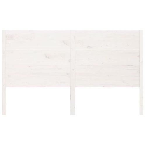 Tête de lit Blanc 126x4x100 cm Bois massif de pin - Photo n°3; ?>