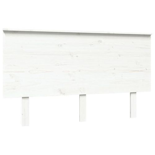 Tête de lit Blanc 139x6x82,5 cm Bois massif de pin - Photo n°2; ?>