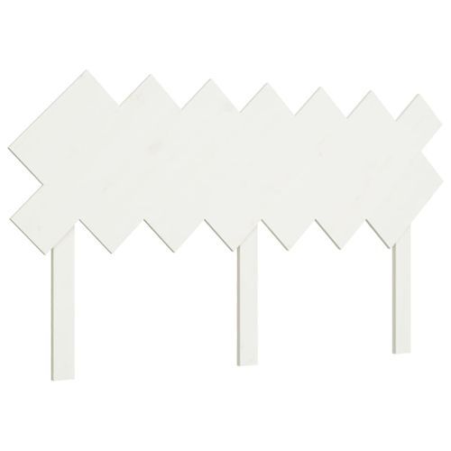 Tête de lit Blanc 141x3x80,5 cm Bois massif de pin - Photo n°2; ?>