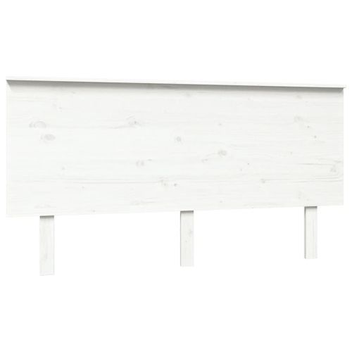 Tête de lit Blanc 154x6x82,5 cm Bois massif de pin - Photo n°2; ?>