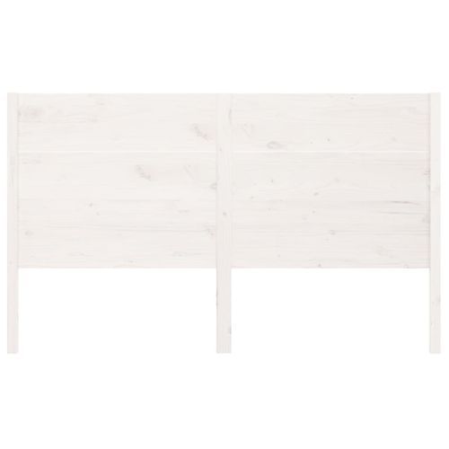 Tête de lit Blanc 156x4x100 cm Bois massif de pin - Photo n°3; ?>