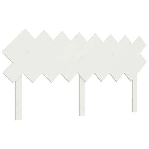 Tête de lit Blanc 159,5x3x80,5 cm Bois massif de pin - Photo n°2; ?>