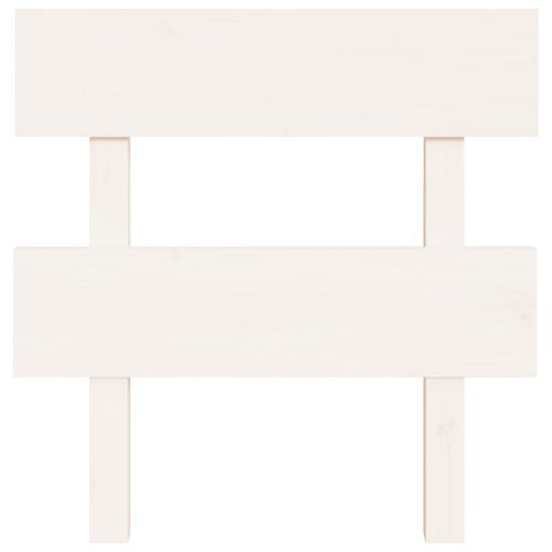 Tête de lit Blanc 93,5x3x81 cm Bois massif de pin - Photo n°3; ?>