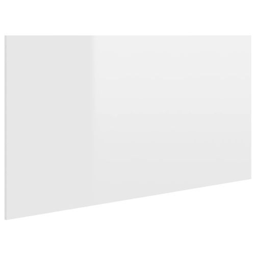 Tête de lit Blanc brillant 160x1,5x80 cm Bois d'ingénierie - Photo n°2; ?>