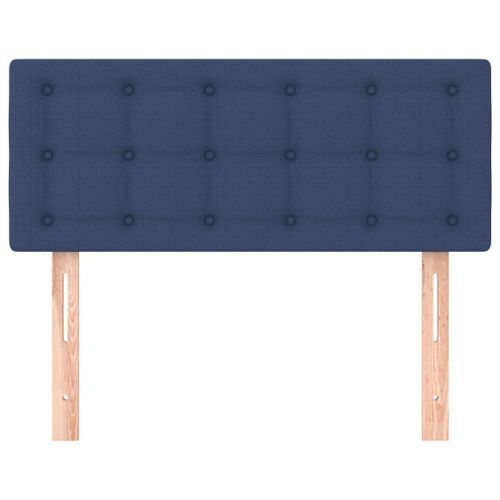 Tête de lit Bleu 80x5x78/88 cm Tissu - Photo n°3; ?>