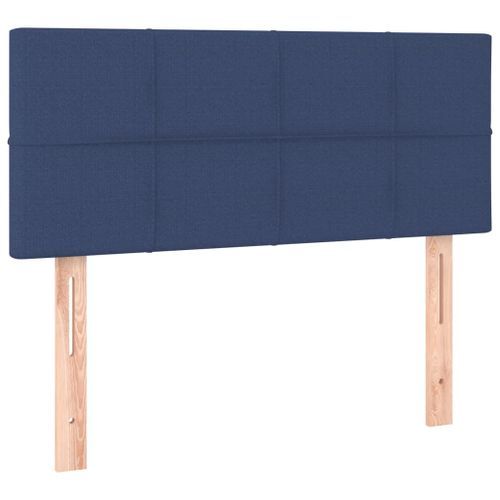 Tête de lit Bleu 90x5x78/88 cm Tissu - Photo n°2; ?>