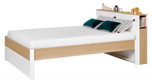 Tête De Lit Bois Blanc Et Chêne Clair Nomade 90 Cm 13 Tête de lit bois blanc et chêne clair Nomade 90 cm - Photo n°3; ?>