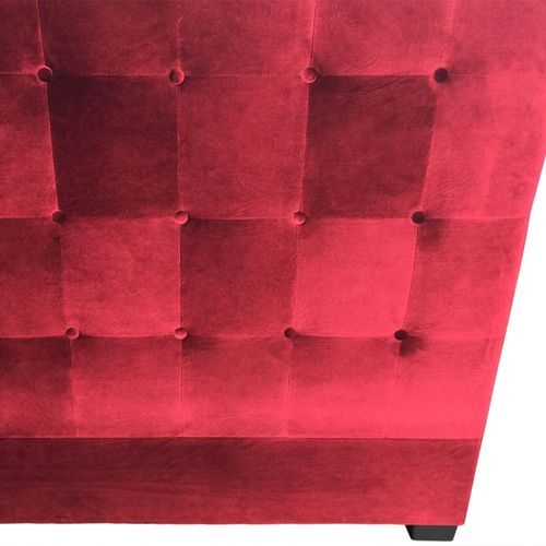 Tête de lit capitonnée Velours Rouge 90 Luxa - Photo n°2; ?>